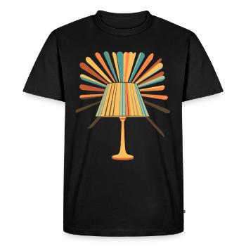 Lampe Musique Des Années 70 - T-shirt Premium bio Homme - noir - Devant - Nico (187cm)