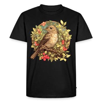 Nightingales Nightingale - Men's Premium Organic T-Shirt - black - Front - Nico (187cm)