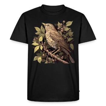 Nightingales Nightingale - Men's Premium Organic T-Shirt - black - Front - Nico (187cm)