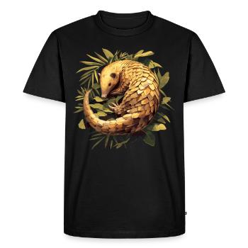 Pangolins Pangolin Pangolin - Men's Premium Organic T-Shirt - black - Front - Nico (187cm)