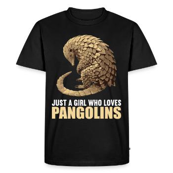 Pangolins Pangolin Pangolin - Men's Premium Organic T-Shirt - black - Front - Nico (187cm)