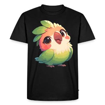 Perroquet Perroquet Perroquet - T-shirt Premium bio Homme - noir - Devant - Nico (187cm)
