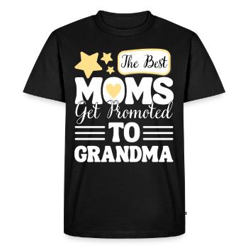 Funny Saying Grandma Promotion - Men's Premium Organic T-Shirt - black - Front - Nico (187cm)