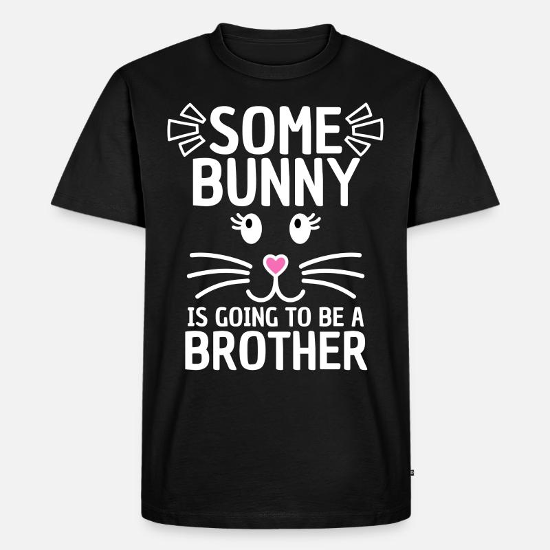 Funny Easter Saying Brother Easter - Men's Premium Organic T-Shirt - black