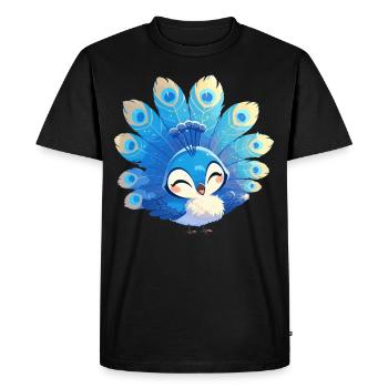 Paons Paon - T-shirt Premium bio Homme - noir - Devant - Nico (187cm)