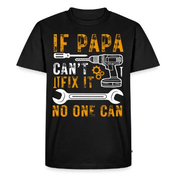 Craftsman Dad Mechanic Father Saying - Men's Premium Organic T-Shirt - black - Front - Nico (187cm)