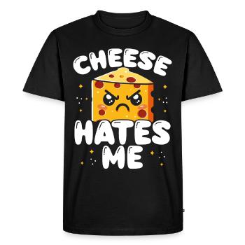Lactose intolerant Lactose intolerance - Men's Premium Organic T-Shirt - black - Front - Nico (187cm)