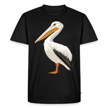 Pélicans Pélican - T-shirt Premium bio Homme - noir - Devant - Nico (187cm)