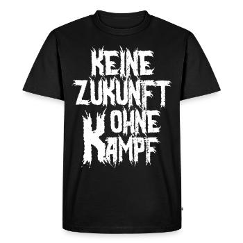 No Future Without Struggle - Motivation & Protest - Men's Premium Organic T-Shirt - black - Front - Nico (187cm)
