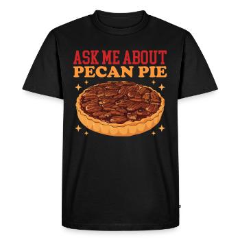 Tarte aux pacanes Tarte aux pacanes Cadeau - T-shirt Premium bio Homme - noir - Devant - Nico (187cm)
