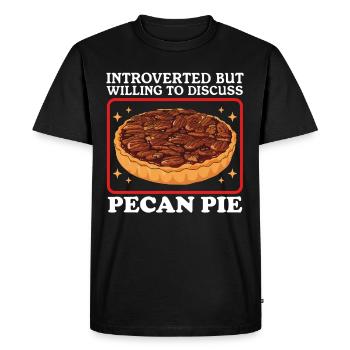 Gâteau à la tarte aux pacanes Cadeaux de gâteau aux pacanes - T-shirt Premium bio Homme - noir - Devant - Nico (187cm)