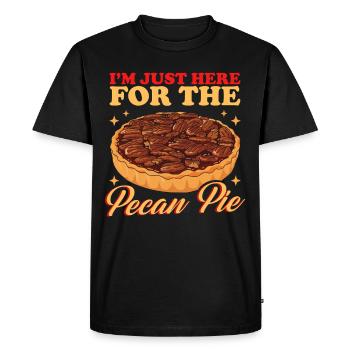 Gâteau à la tarte aux pacanes Cadeau de tarte aux pacanes - T-shirt Premium bio Homme - noir - Devant - Nico (187cm)