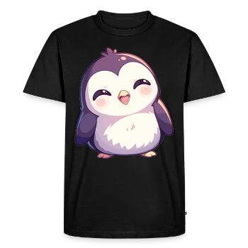 Pingouins Pingouin - T-shirt Premium bio Homme - noir - Devant - Nico (187cm)