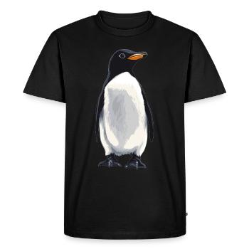 Pingouins Pingouin - T-shirt Premium bio Homme - noir - Devant - Nico (187cm)