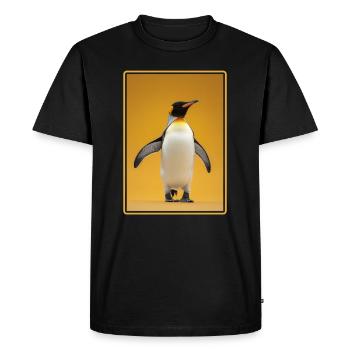 Pingouins Pingouin - T-shirt Premium bio Homme - noir - Devant - Nico (187cm)
