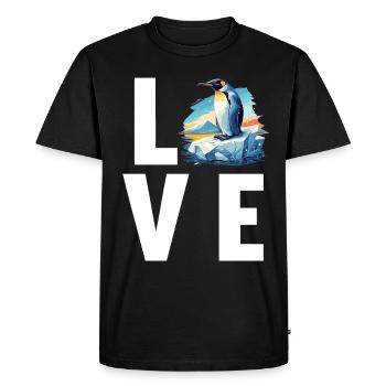Penguins Penguin - Men's Premium Organic T-Shirt - black - Front - Nico (187cm)
