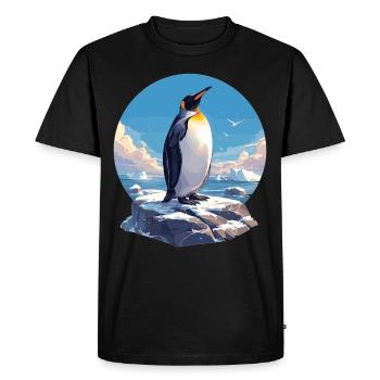 Pingouins Pingouin - T-shirt Premium bio Homme - noir - Devant - Nico (187cm)