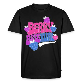 Bisexuel LGBTQ Sarcastique Allié Humour Mois de la fierté - T-shirt Premium bio Homme - noir - Devant - Nico (187cm)