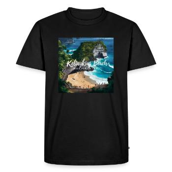 Kelingking Beach - Men's Premium Organic T-Shirt - black - Front - Nico (187cm)