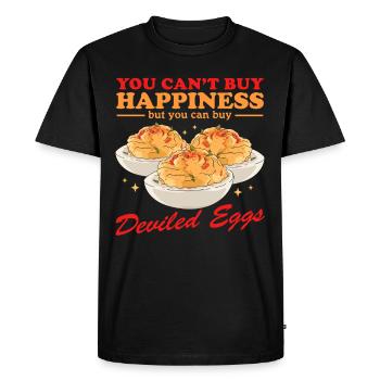Stuffed Eggs Russian Deviled Eggs Gifts - Men's Premium Organic T-Shirt - black - Front - Nico (187cm)