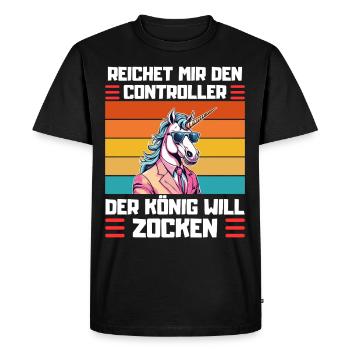 Dicton du jeu Gamer Design Gamer - T-shirt Premium bio Homme - noir - Devant - Nico (187cm)