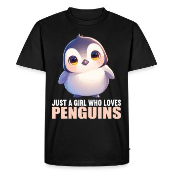 Pingouins Pingouin - T-shirt Premium bio Homme - noir - Devant - Nico (187cm)