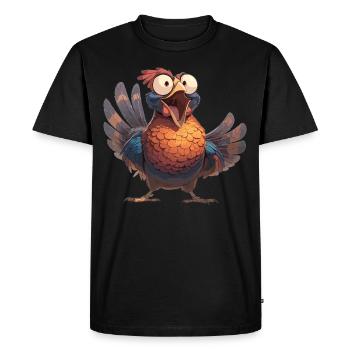 Faisans Faisan - T-shirt Premium bio Homme - noir - Devant - Nico (187cm)