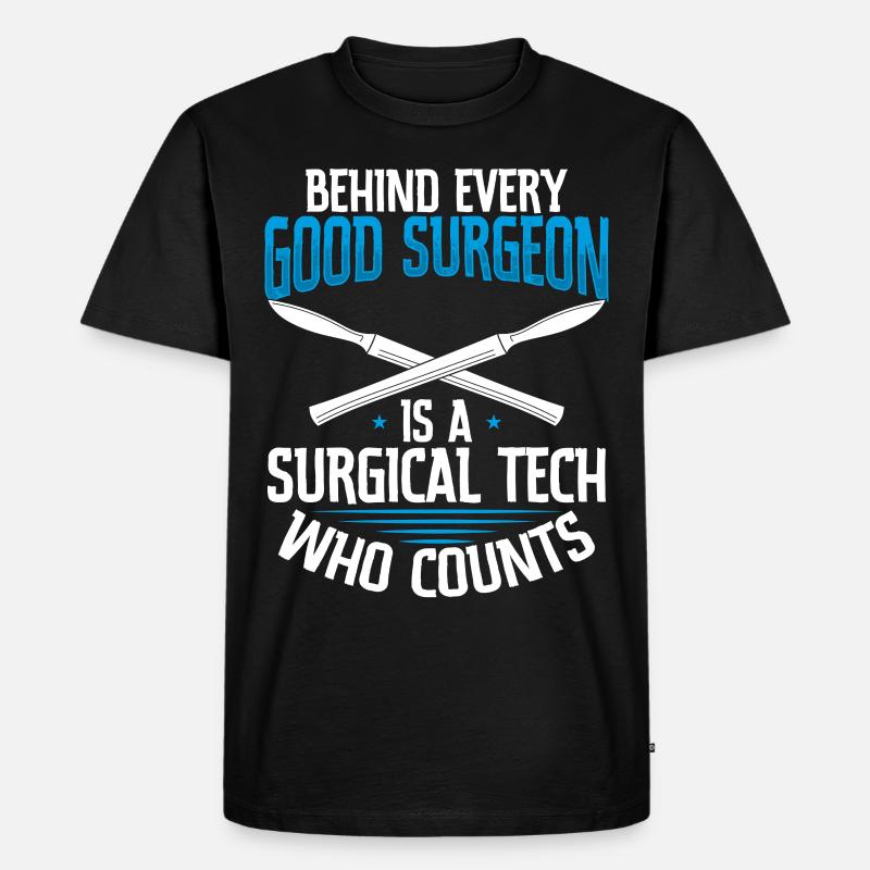 Chirurgischer Techniker Chirurgischer Technologe - Männer Premium Bio T-Shirt - Schwarz