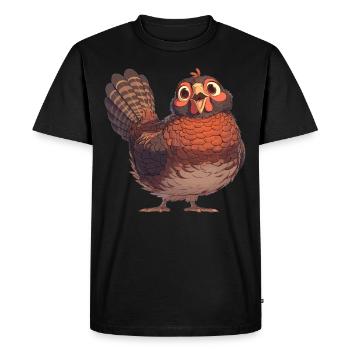 Faisans Faisan - T-shirt Premium bio Homme - noir - Devant - Nico (187cm)