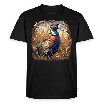 Faisans Faisan - T-shirt Premium bio Homme - noir - Devant - Nico (187cm)