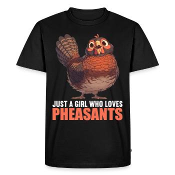 Faisans Faisan - T-shirt Premium bio Homme - noir - Devant - Nico (187cm)