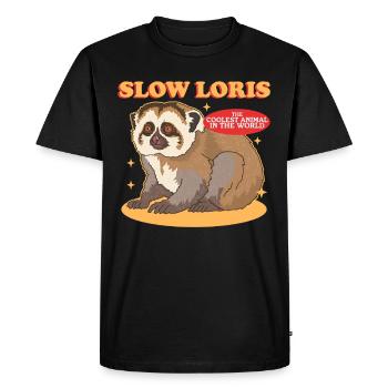 Slow Lorises Funny Slow Lorises Gifts - Men's Premium Organic T-Shirt - black - Front - Nico (187cm)