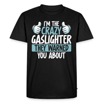 Allume-gaz - T-shirt Premium bio Homme - noir - Devant - Nico (187cm)