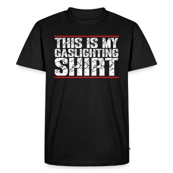 Allume-gaz - T-shirt Premium bio Homme - noir - Devant - Nico (187cm)