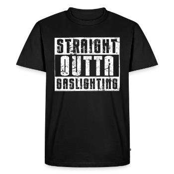 Allume-gaz - T-shirt Premium bio Homme - noir - Devant - Nico (187cm)