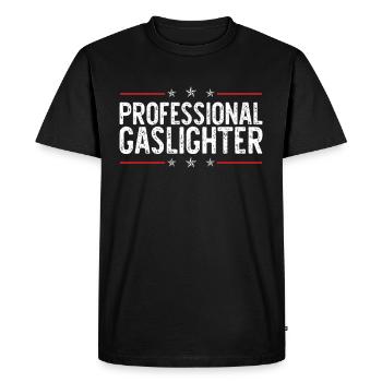Allume-gaz - T-shirt Premium bio Homme - noir - Devant - Nico (187cm)