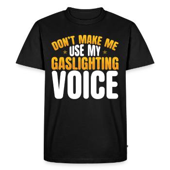 Allume-gaz - T-shirt Premium bio Homme - noir - Devant - Nico (187cm)
