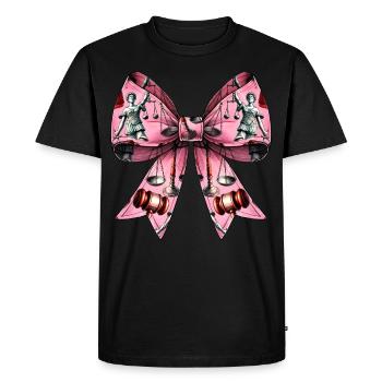 Coquette Bow Avocat Avocat Avocat Maman - T-shirt Premium bio Homme - noir - Devant - Nico (187cm)