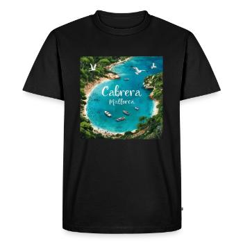 Cabrera Mallorca - T-shirt Premium bio Homme - noir - Devant - Nico (187cm)