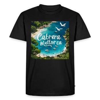 Cabrera Mallorca - T-shirt Premium bio Homme - noir - Devant - Nico (187cm)