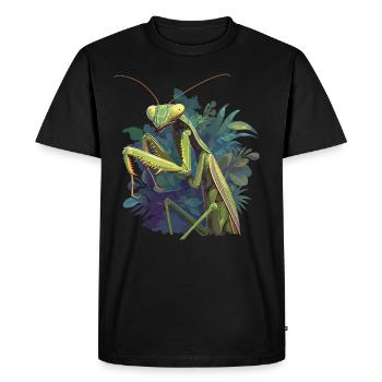 Praying mantises Praying mantis - Men's Premium Organic T-Shirt - black - Front - Nico (187cm)