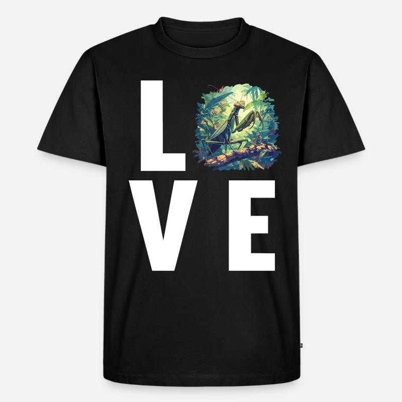 Gottesanbeterinnenen Gottesanbeterin - Männer Premium Bio T-Shirt - Schwarz