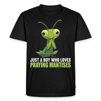 Praying mantises Praying mantis - Men's Premium Organic T-Shirt - black - Front - Nico (187cm)