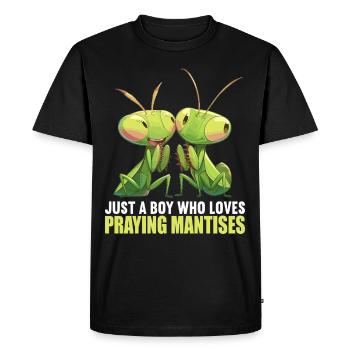 Mantes religieuses Mantes religieuses - T-shirt Premium bio Homme - noir - Devant - Nico (187cm)