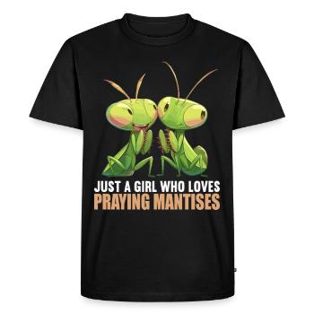 Mantes religieuses Mantes religieuses - T-shirt Premium bio Homme - noir - Devant - Nico (187cm)