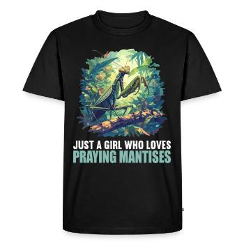 Praying mantises Praying mantis - Men's Premium Organic T-Shirt - black - Front - Nico (187cm)