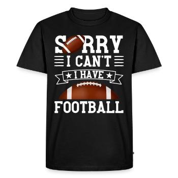 Drôle de dicton de football américain - T-shirt Premium bio Homme - noir - Devant - Nico (187cm)