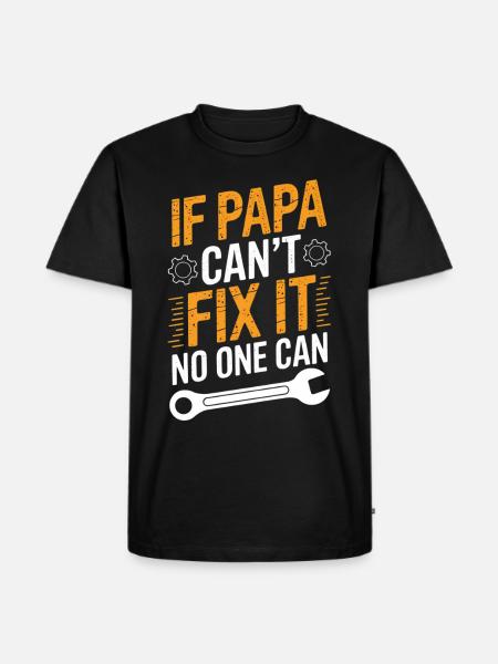 Funny Dad DIYer Saying Dad - Men's Premium Organic T-Shirt - black