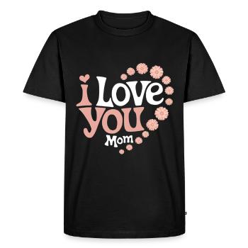 Mother's Day Mom Dear Mom Mom Saying - Men's Premium Organic T-Shirt - black - Front - Nico (187cm)