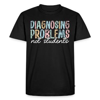 Psychologue scolaire Psychologie scolaire - T-shirt Premium bio Homme - noir - Devant - Nico (187cm)